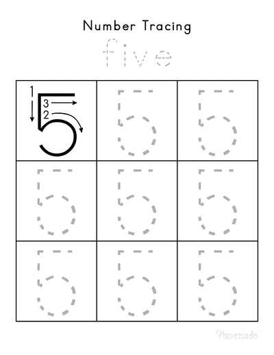 0 5 tracing worksheet