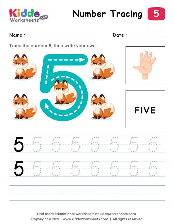 0 5 tracing worksheet