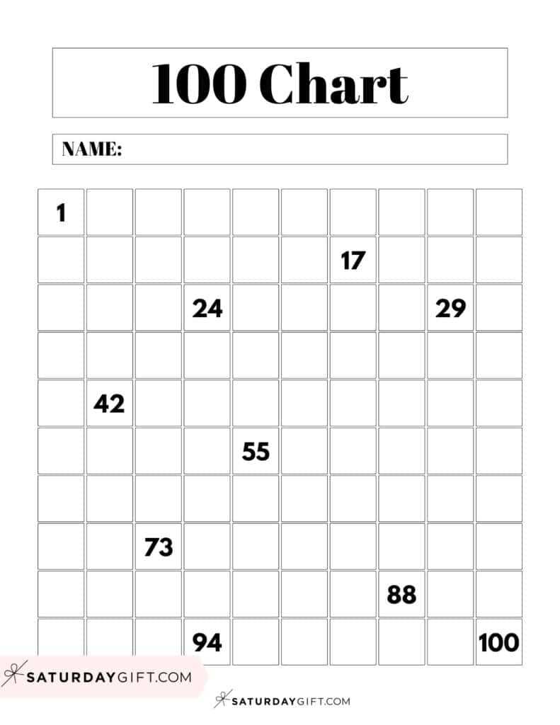 1 100 kindergarten worksheet