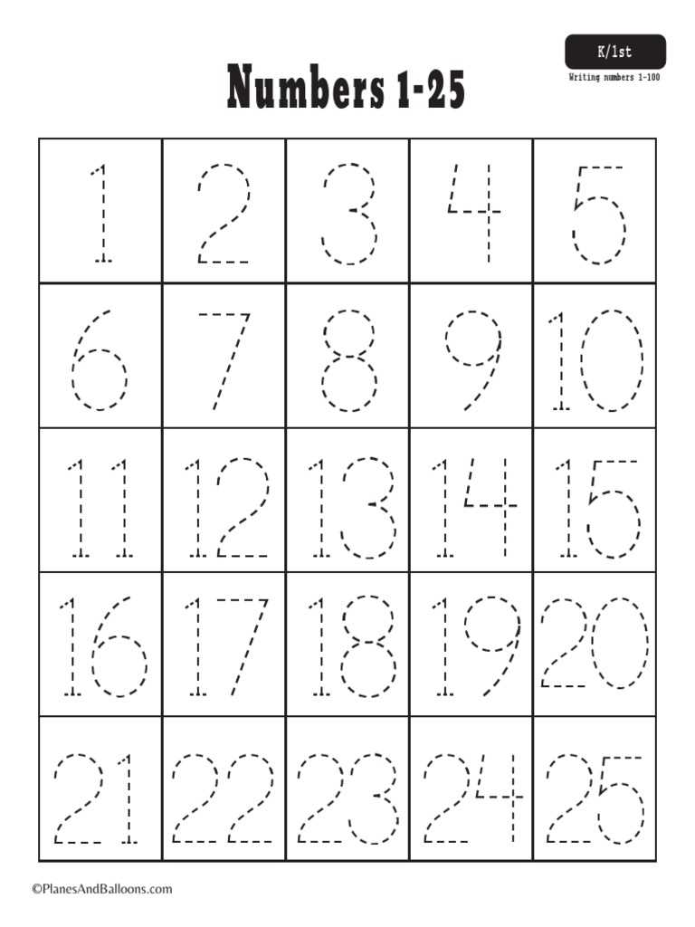 1 100 tracing numbers worksheet