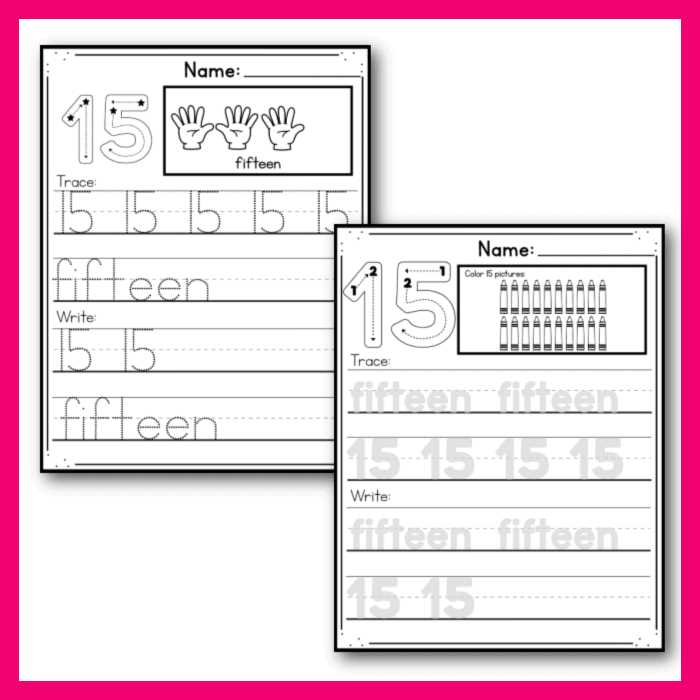 1 15 worksheets for kindergarten