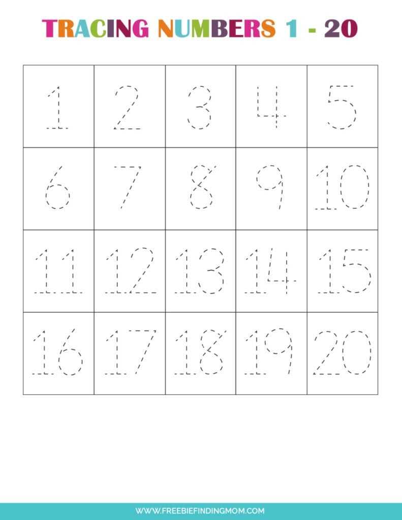 1 20 tracing worksheet