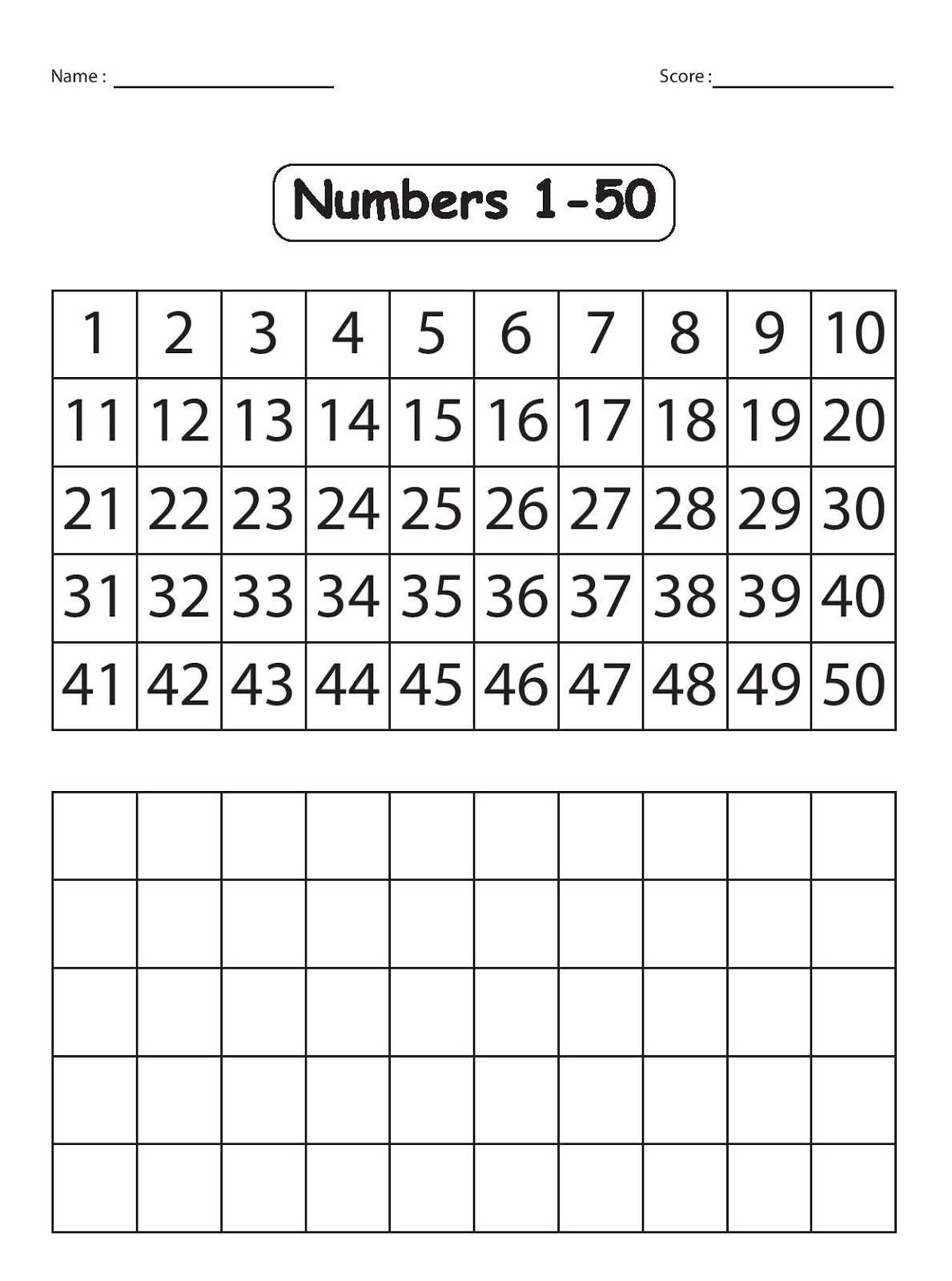 1 50 fill in the blank worksheet