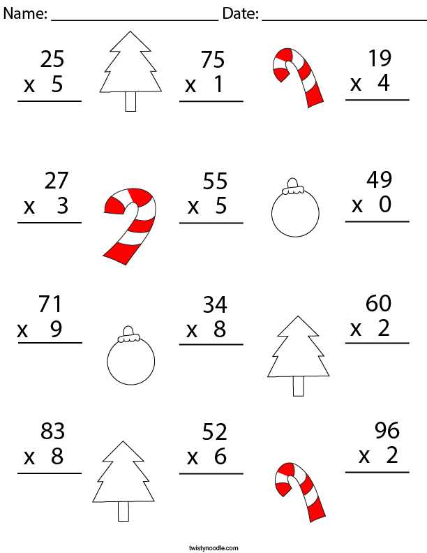 1 by 2 digit multiplication worksheets