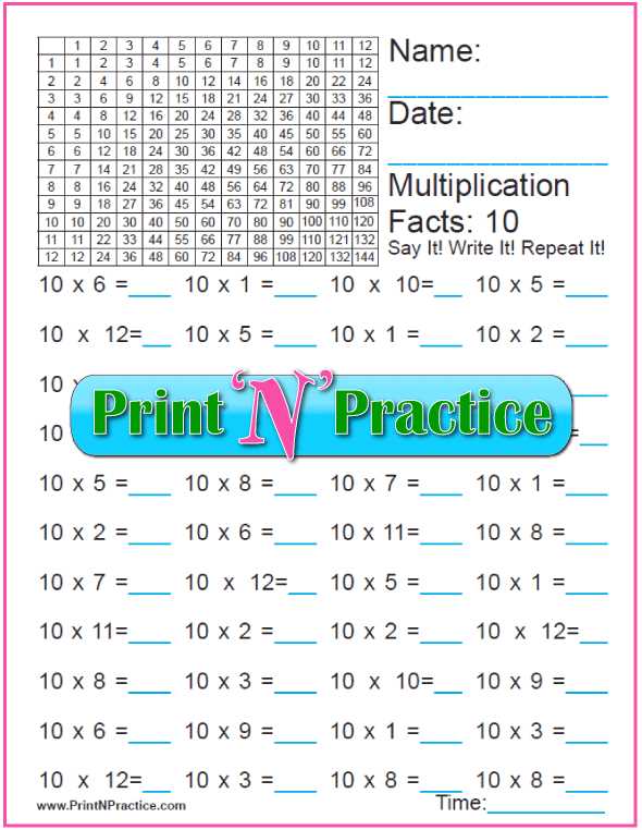 1 multiplication worksheets