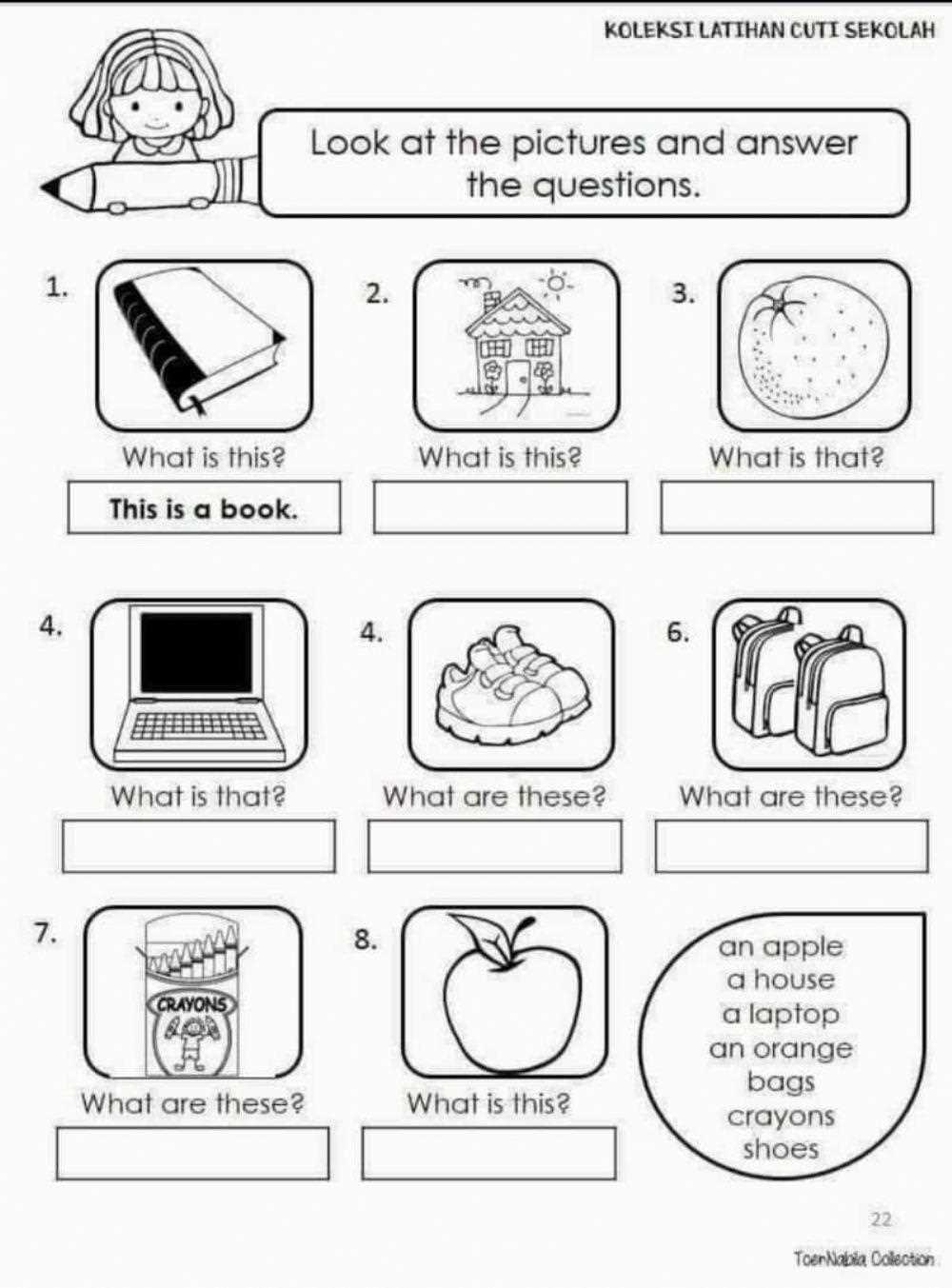 1 std worksheets