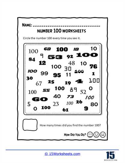 100 worksheets