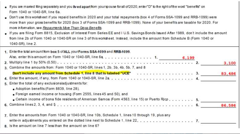 1040 line 6b worksheet