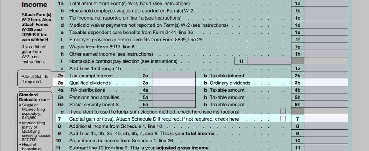 1040 worksheet