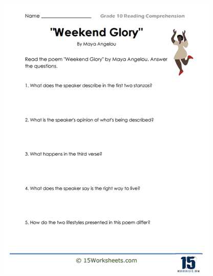 10th grade ela worksheets