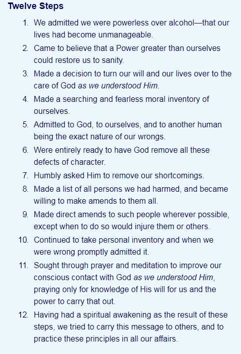 12 steps of al anon worksheets