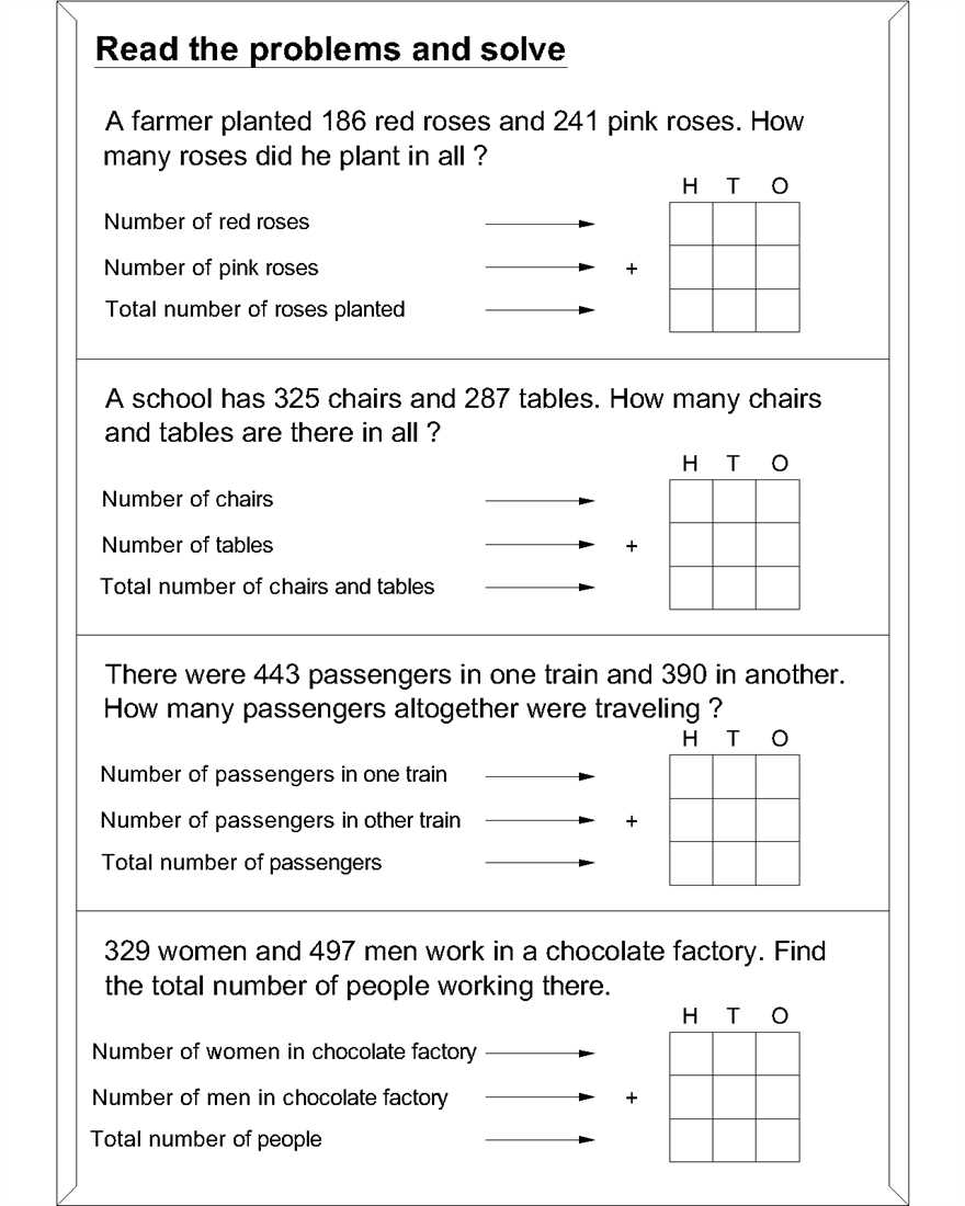 1st grade math problems worksheets