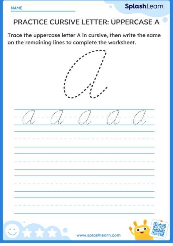 1st grade penmanship worksheets