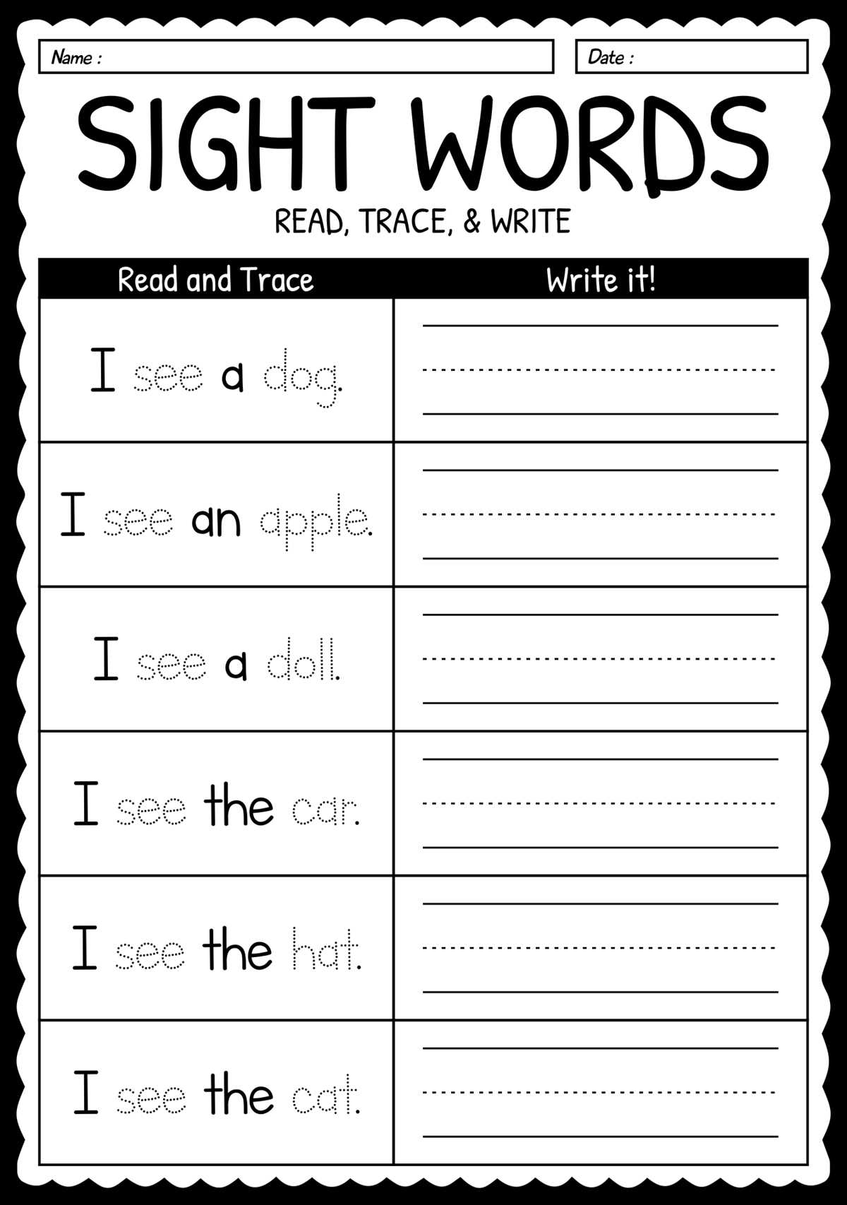1st grade sentence worksheets