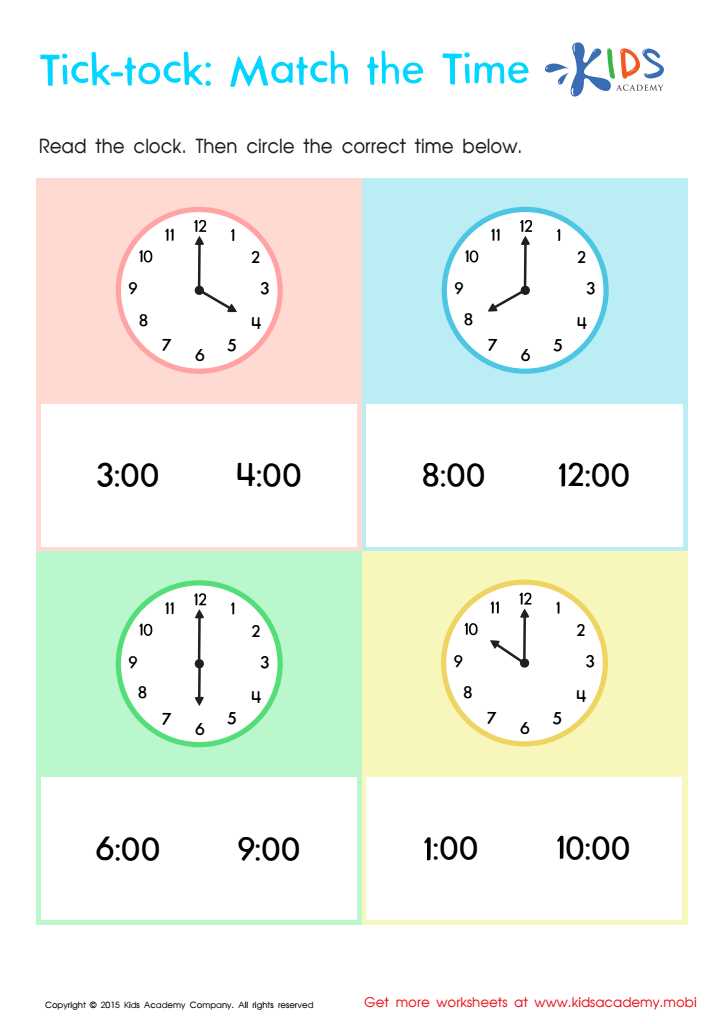 1st grade time worksheets