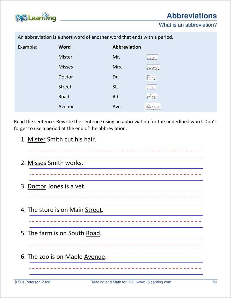 1st grade grammar worksheets