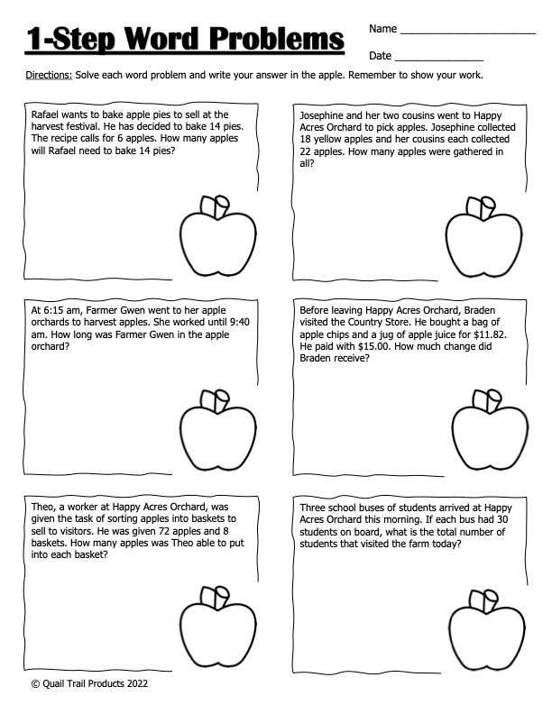 1st grade math word problems worksheets