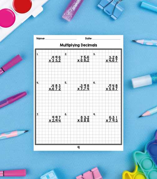 2 digit by 2 digit multiplication worksheets on graph paper