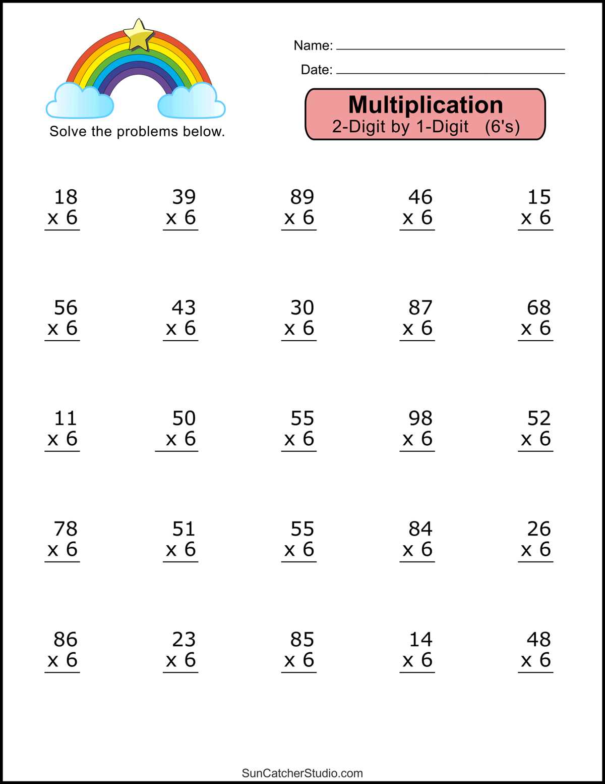 2 digit by 2 digit multiplication worksheets 2 digit by 2 digit multiplication worksheets