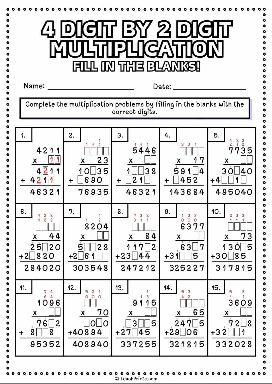 2 digit by 2 digit multiplication worksheets 2 digit by 2 digit multiplication worksheets