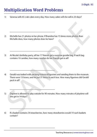 2 digit times 2 digit multiplication worksheets