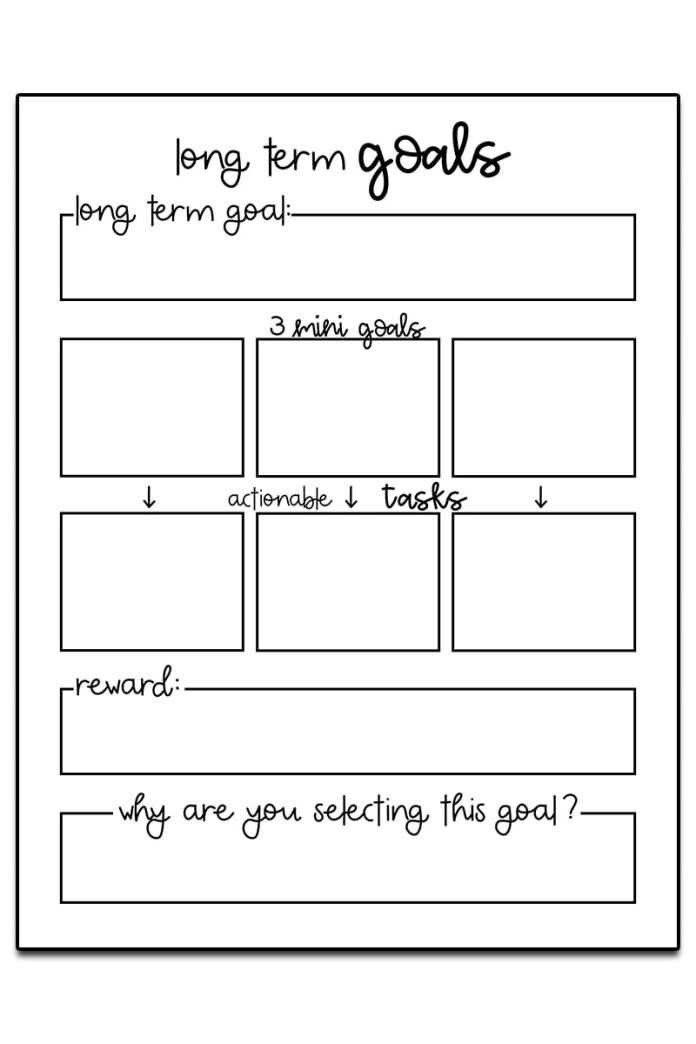 2026 goal worksheet