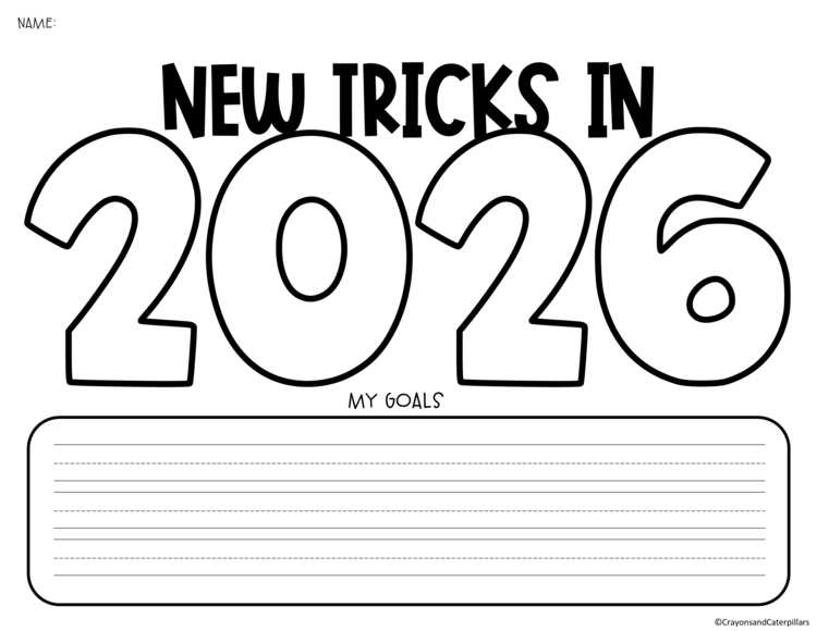 2026 goal worksheet