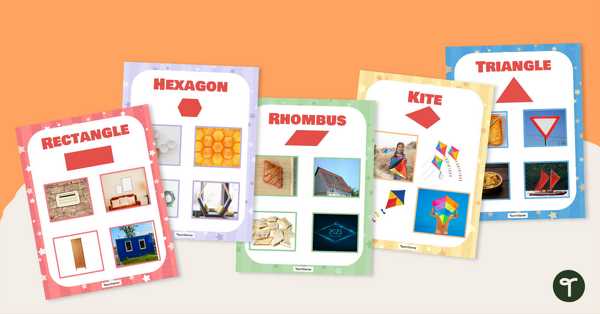 2d shapes in the environment worksheet