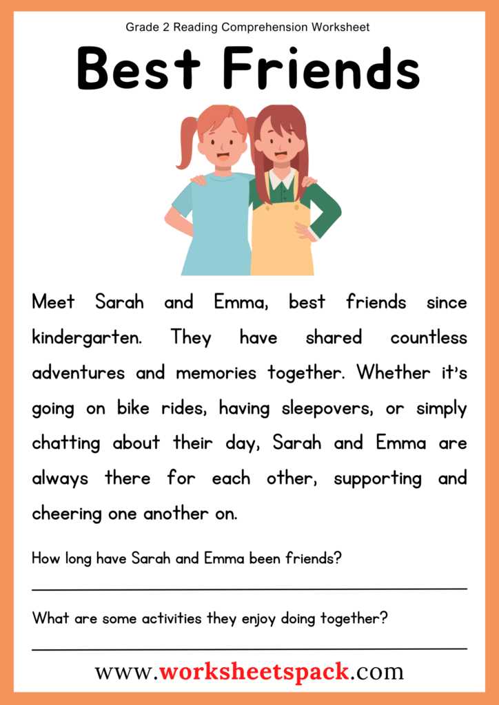 2nd grade english comprehension worksheets
