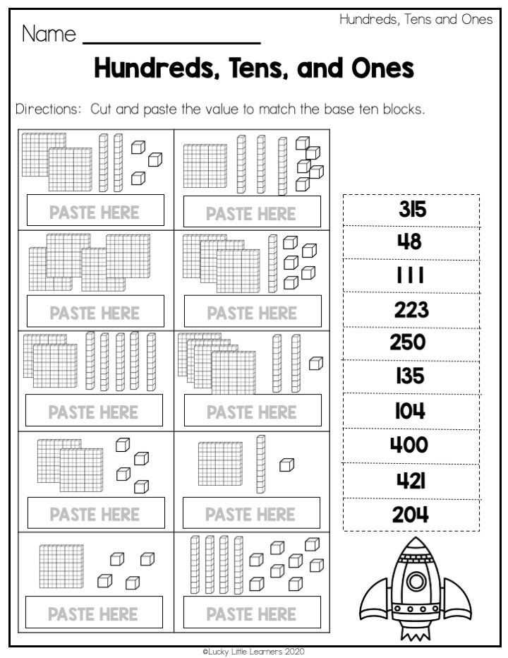 2nd grade math worksheets place value