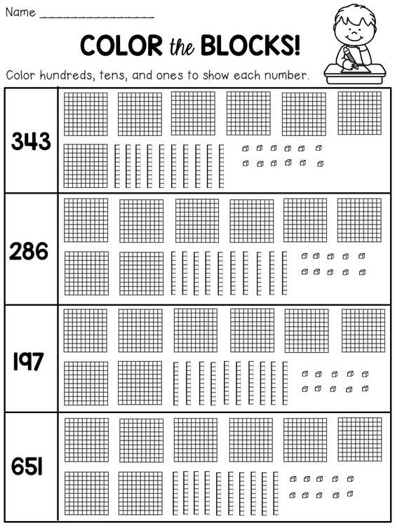 2nd grade math worksheets place value