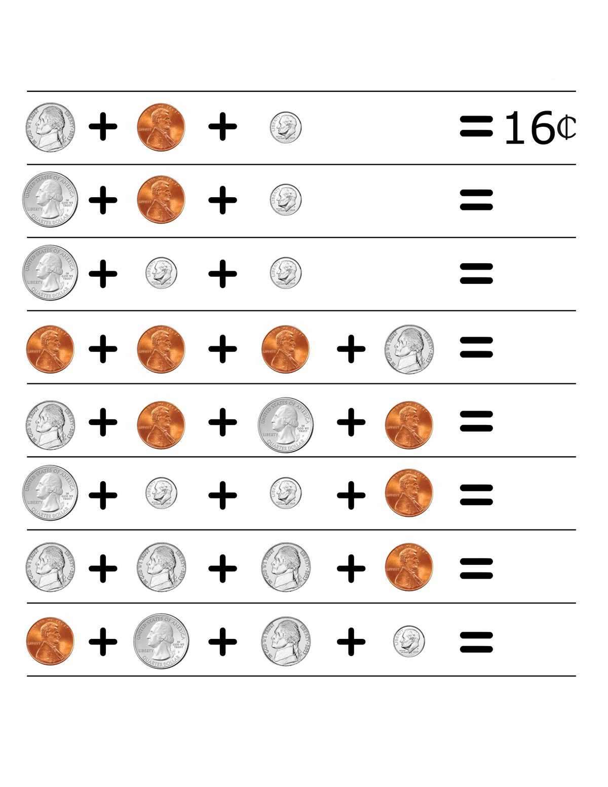 2nd grade money worksheets