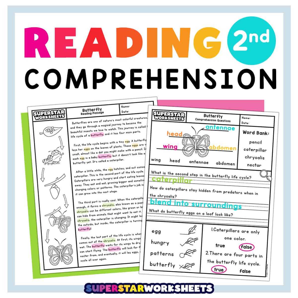 2nd grade summarizing worksheets