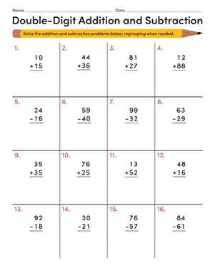 2st grade math worksheets