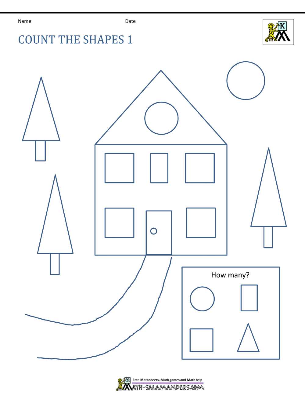 2d shapes at home worksheet