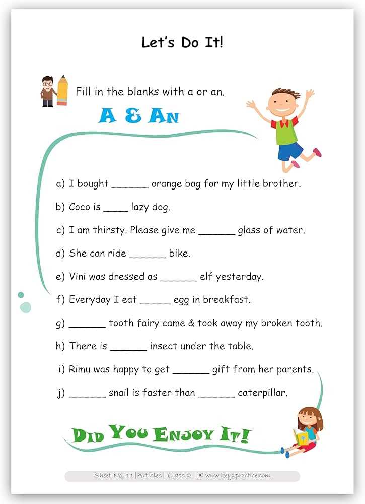 2nd english worksheet