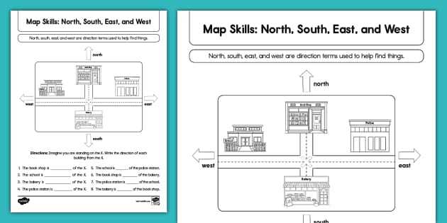 2nd grade map worksheets