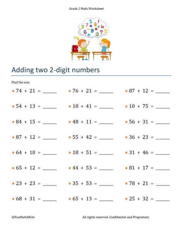 2nd grade math worksheets printable