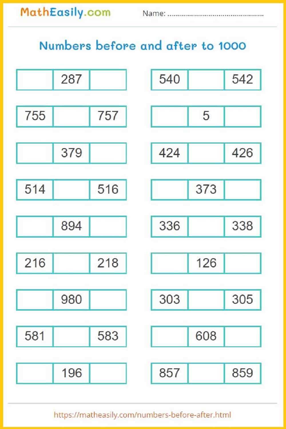 2nd grade math worksheets printable