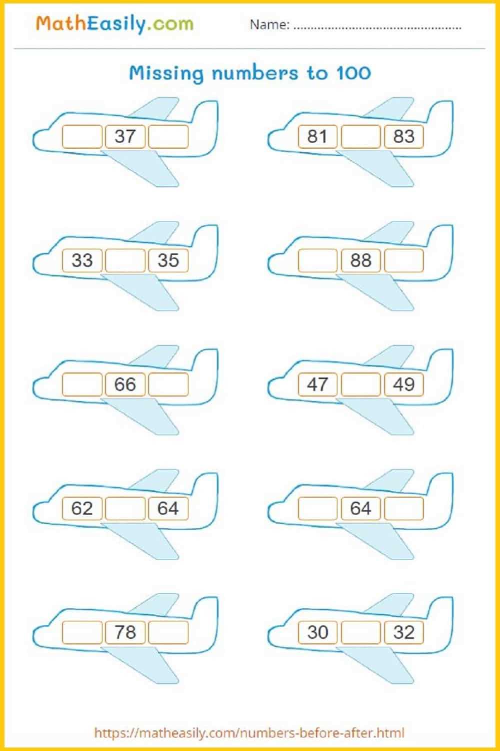 2nd standard worksheet
