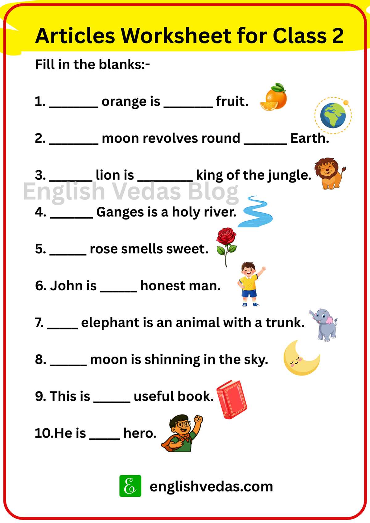 2nd worksheet english