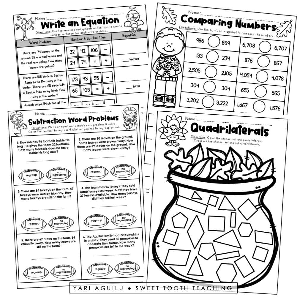 2th grade math worksheets