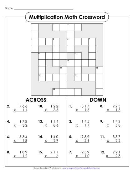 3 by 2 digit multiplication worksheets