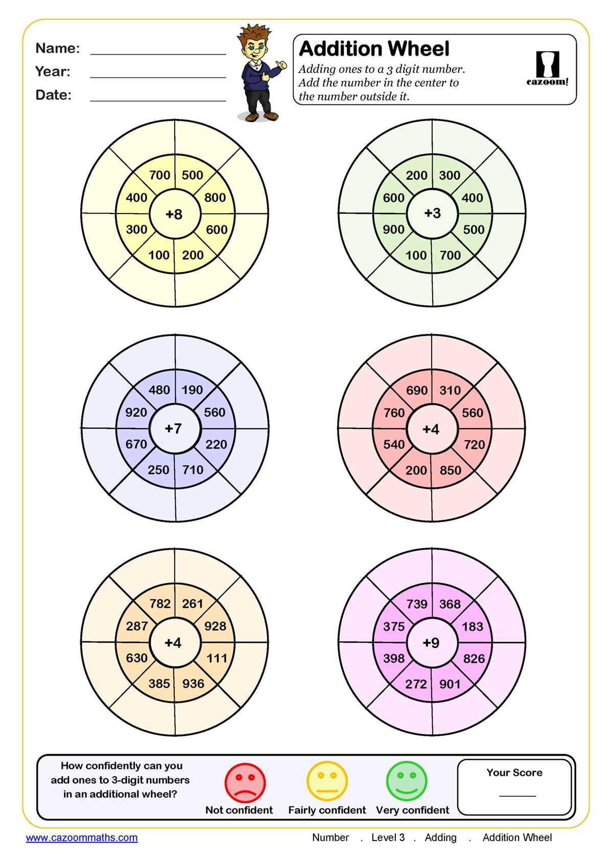 3 digit by 3 digit addition worksheets