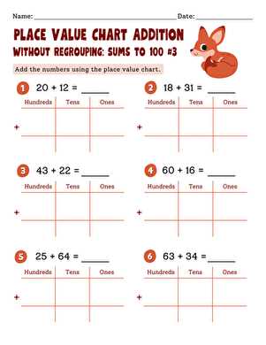 3 digits addition without regrouping worksheet
