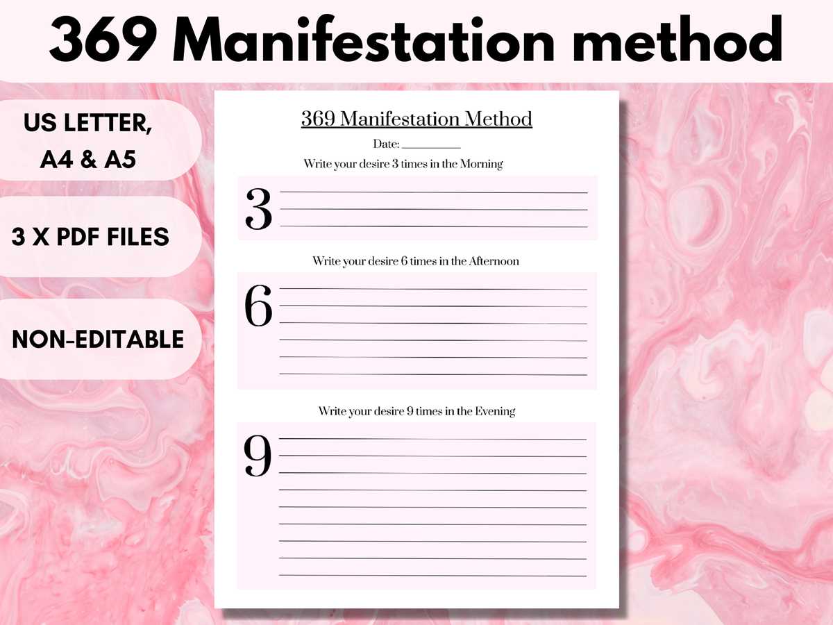 369 manifestation worksheet