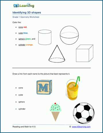 3d shapes cut out worksheets