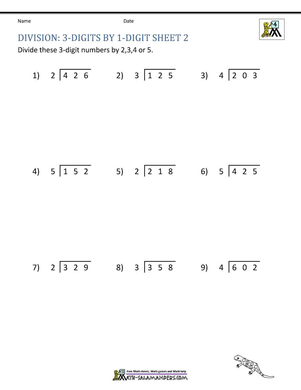 3rd and 4th grade worksheets