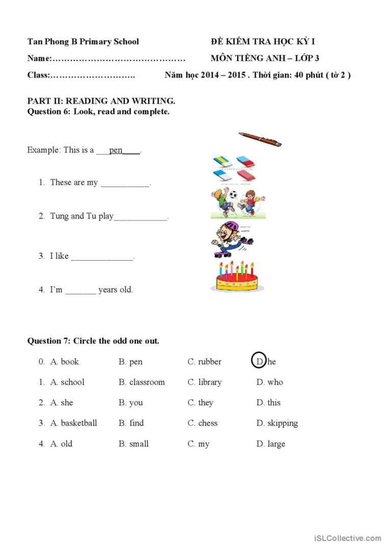3rd grade english worksheets