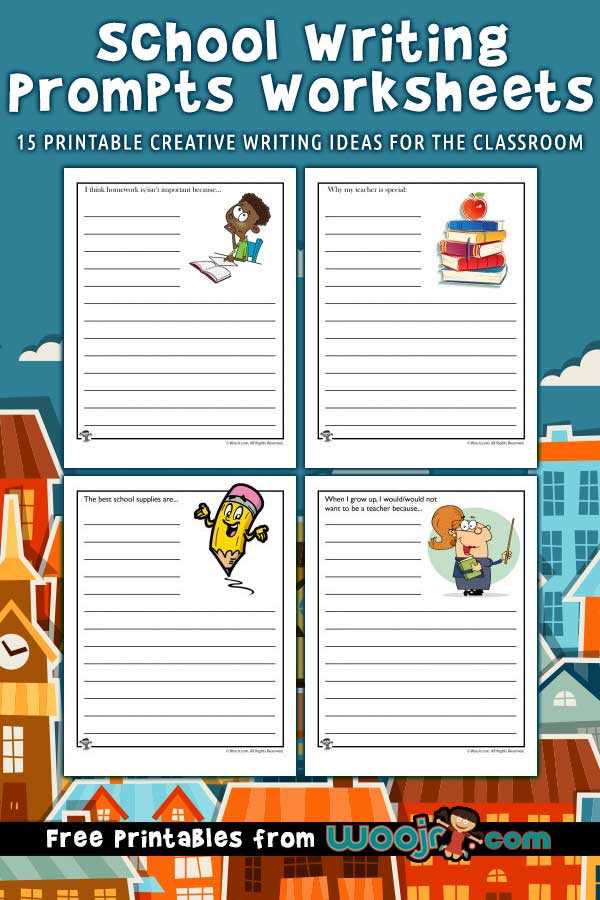 3rd grade writing prompt worksheets